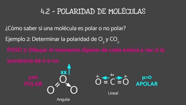 Polaridad de enlaces y de moléculas